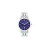 Sekonda Mens Dated Round Blue Dial Stainless Steel Bracelet Watch 1197